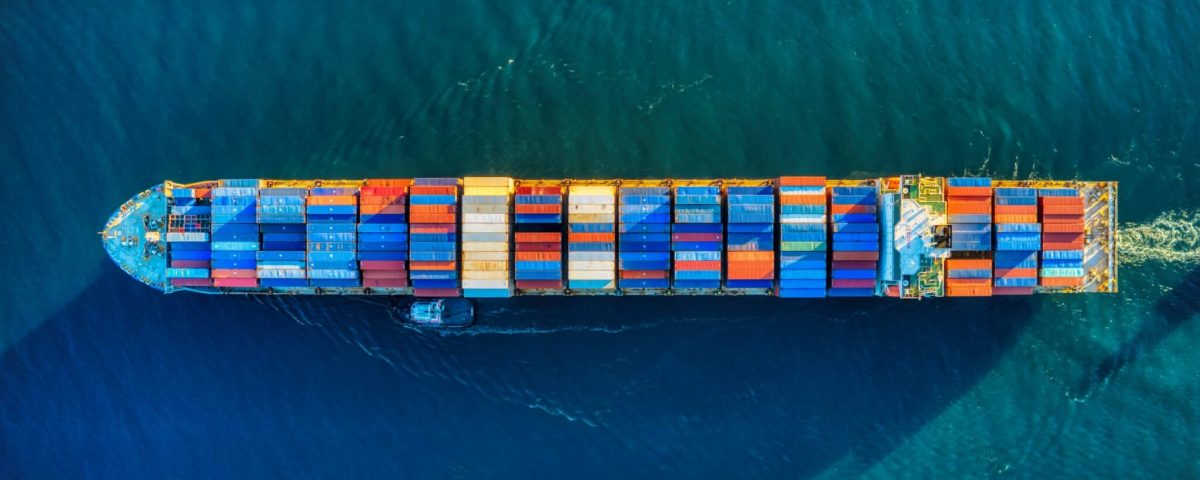 Ship using IoT Shipping Container Tracking devices for smart containers